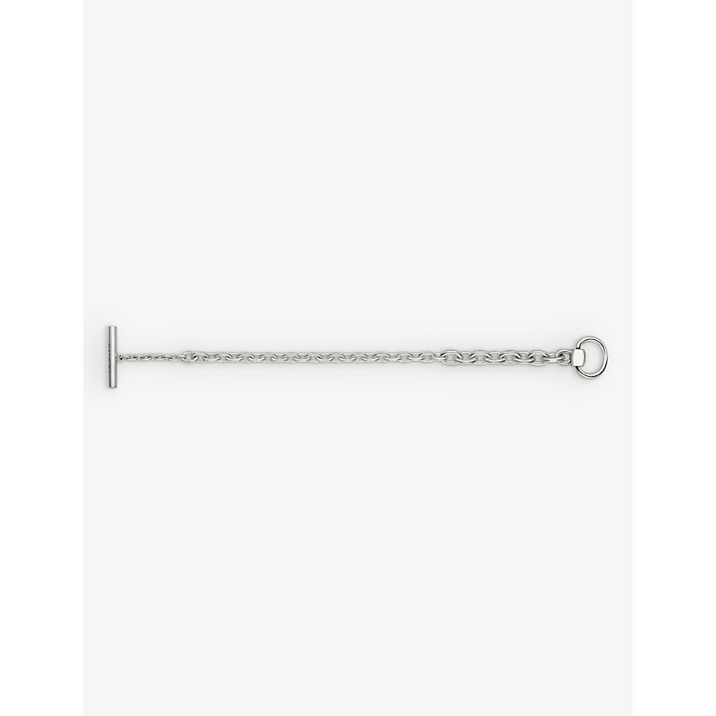 Womens Silver Horsebit Sterling Silver Bracelet 