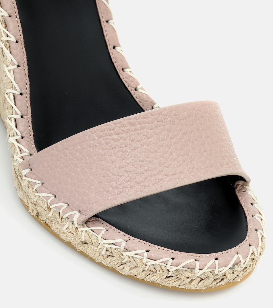 Valentino Garavani Valentino Garavani Rockstud Double leather wedge espadrilles