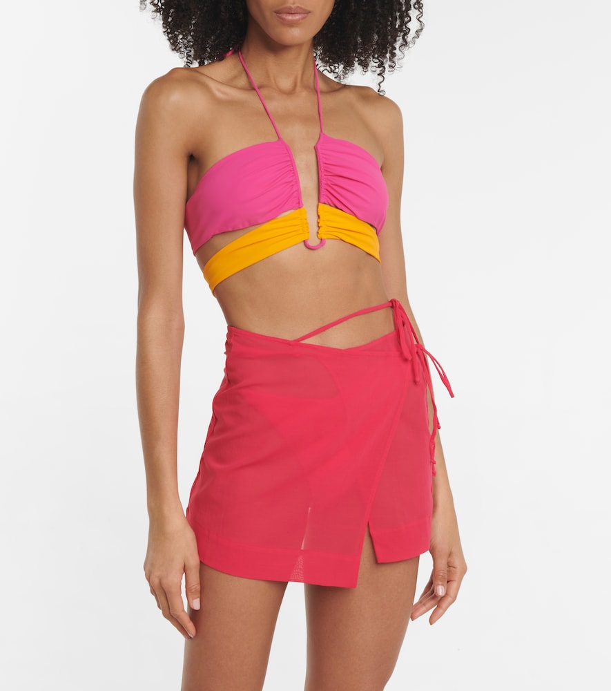 Exclusive to Mytheresa - Asymmetric wrap miniskirt