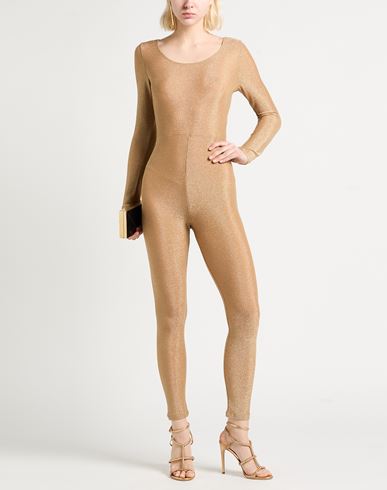 Woman Jumpsuit Sand Size XS Polyamide, Metallic fiber, Elastane