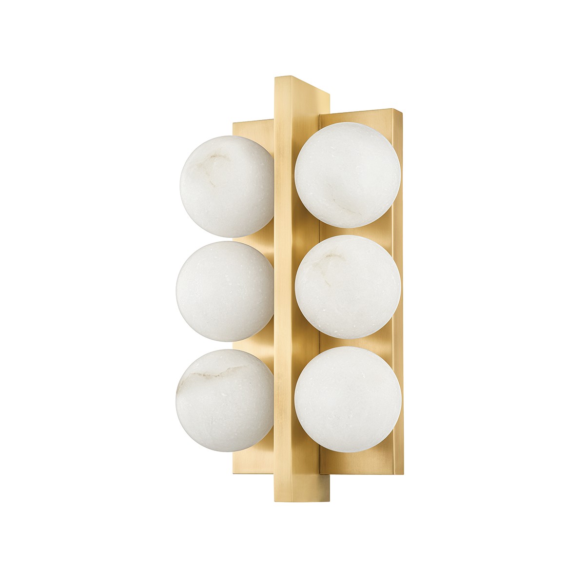 Vintage Brass Six Light Wall Sconce from the Emille Collection
