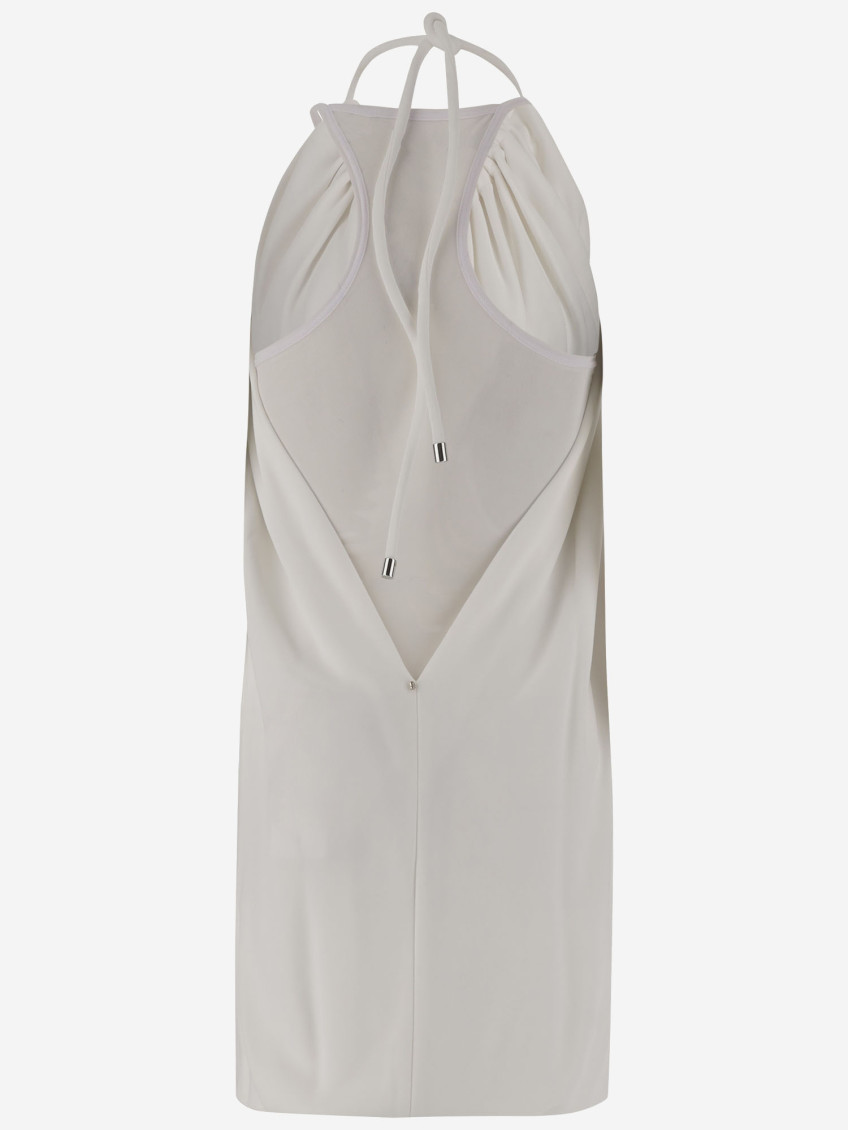 Long Viscose Mini Dress