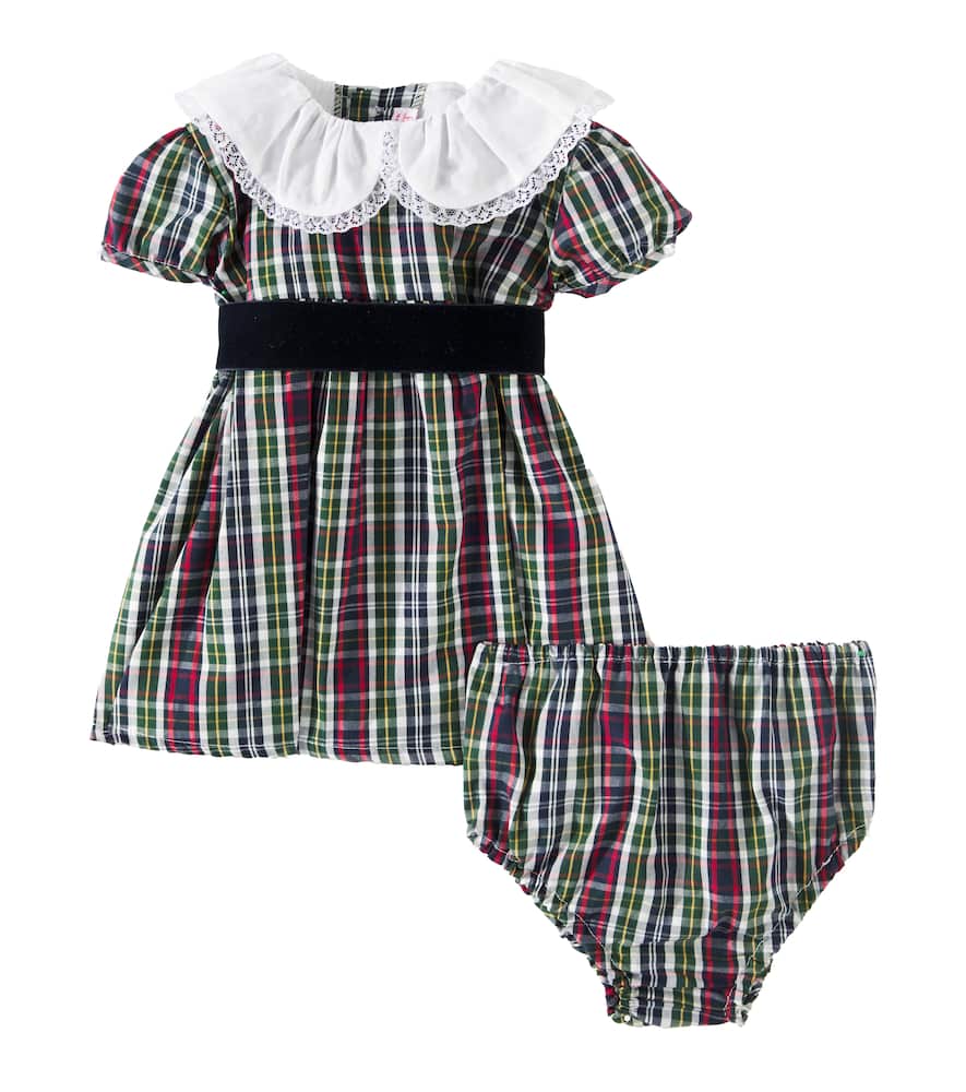 Baby Alicia cotton dress and bloomers set