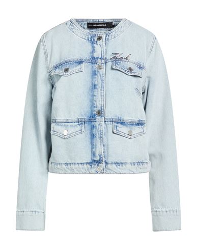 Woman Denim outerwear Blue Size XS Cotton, Lyocell