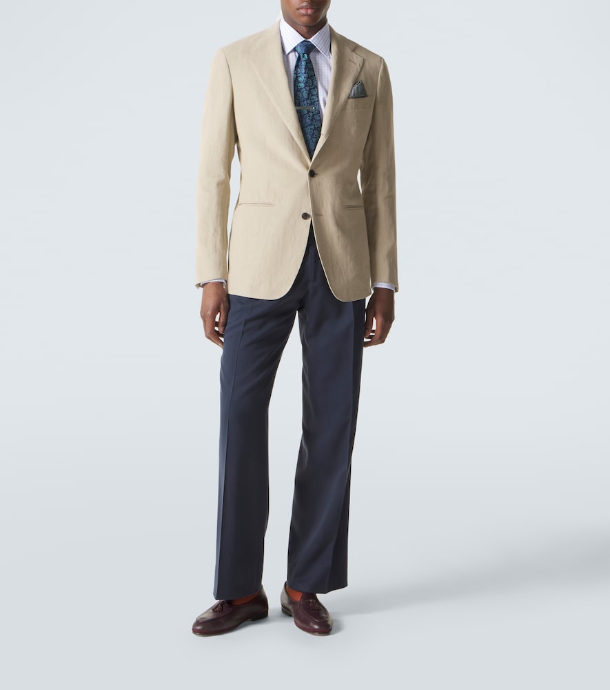 Checked cotton poplin shirt