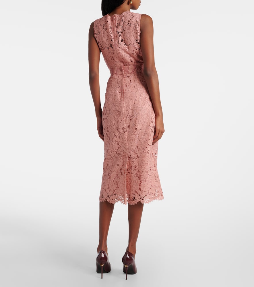 Lace midi skirt