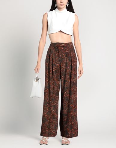 Woman Pants Orange Size M Polyester, Polyamide, Elastane