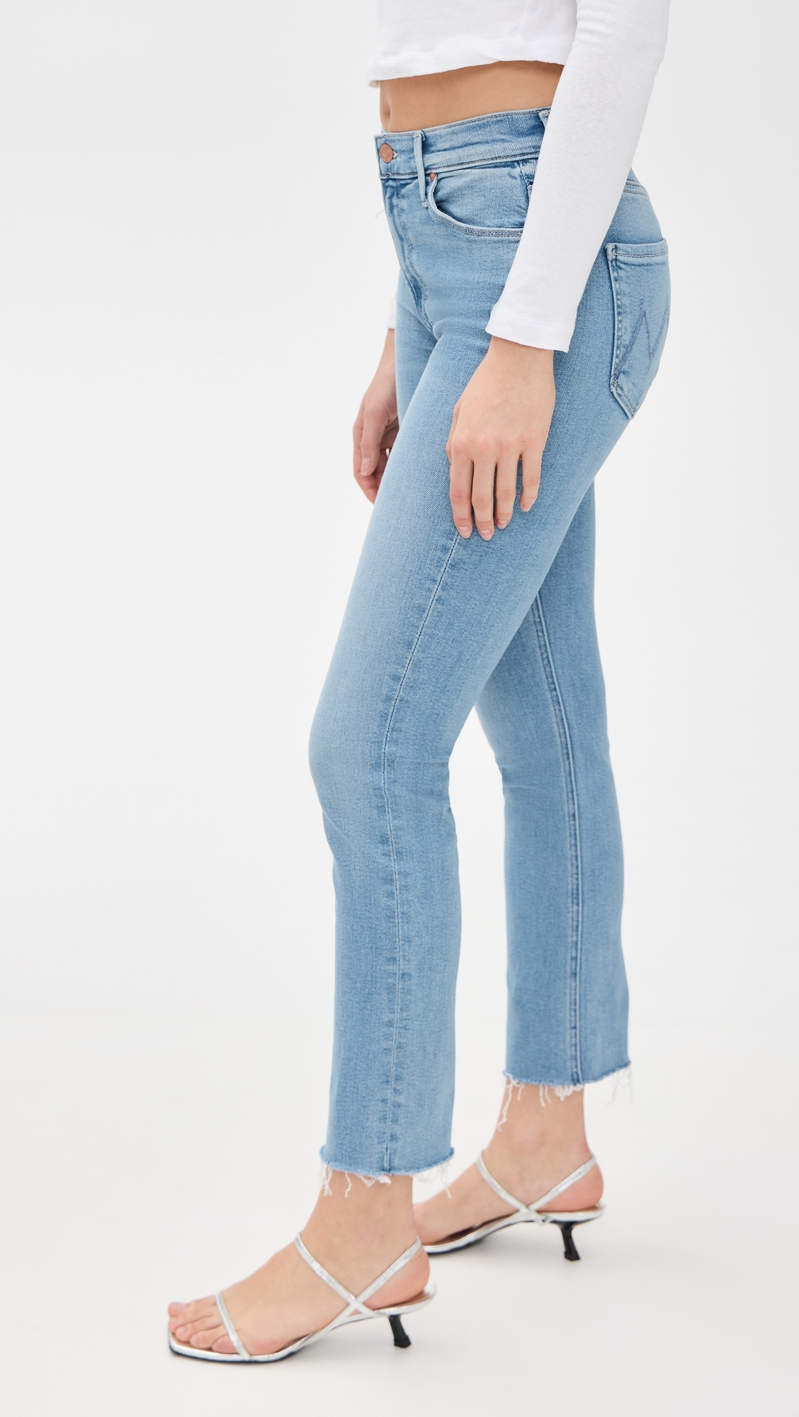 Mid Rise Dazzler Ankle Fray Jeans Blessing In Disguise