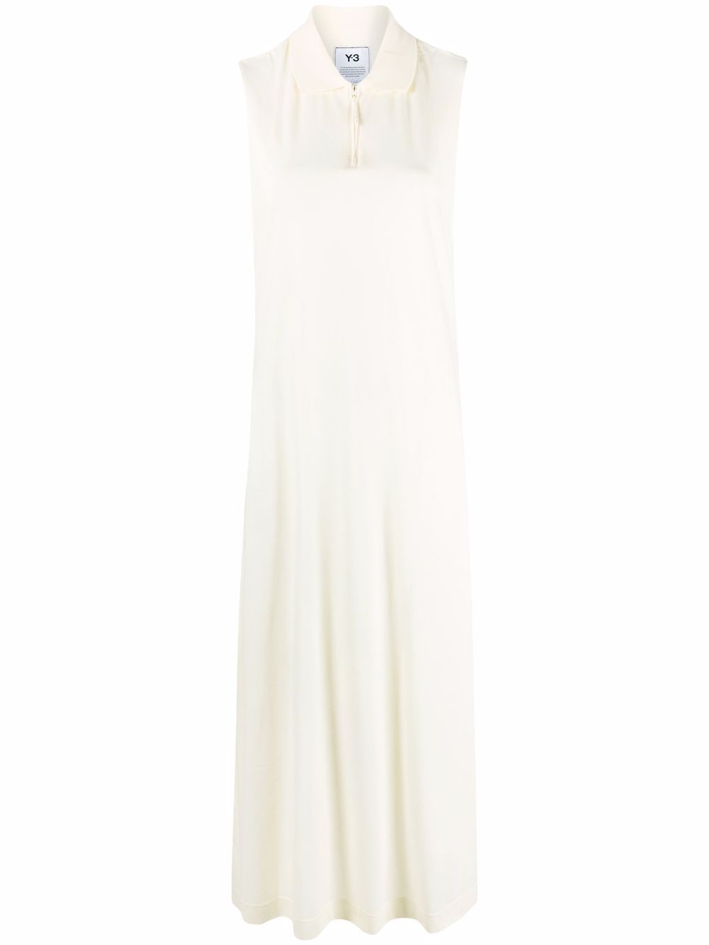 Zip-detail midi dress - Neutrals