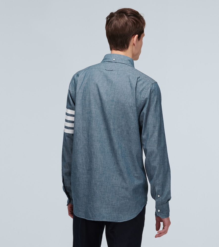 4-Bar chambray shirt