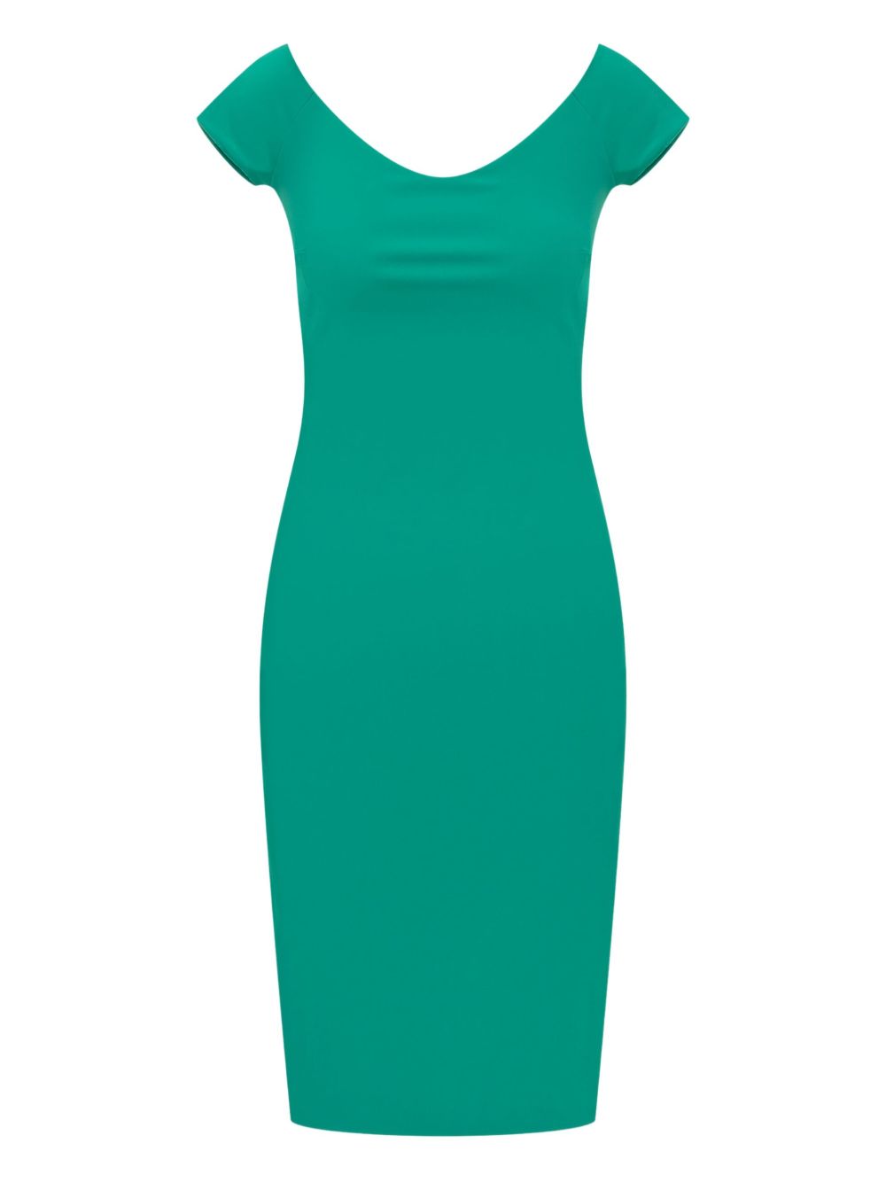CHIARA BONI La Petite Robe off-the-shoulder fitted dress - Green