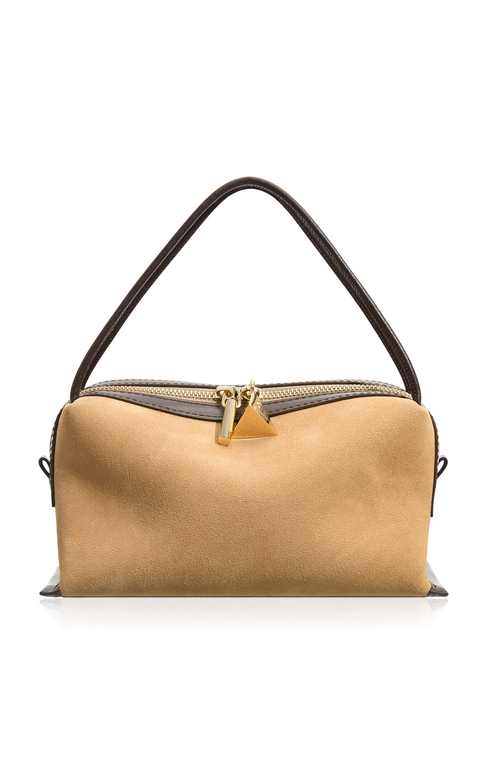 Gold Suede Café Mini Bag - Moda Operandi