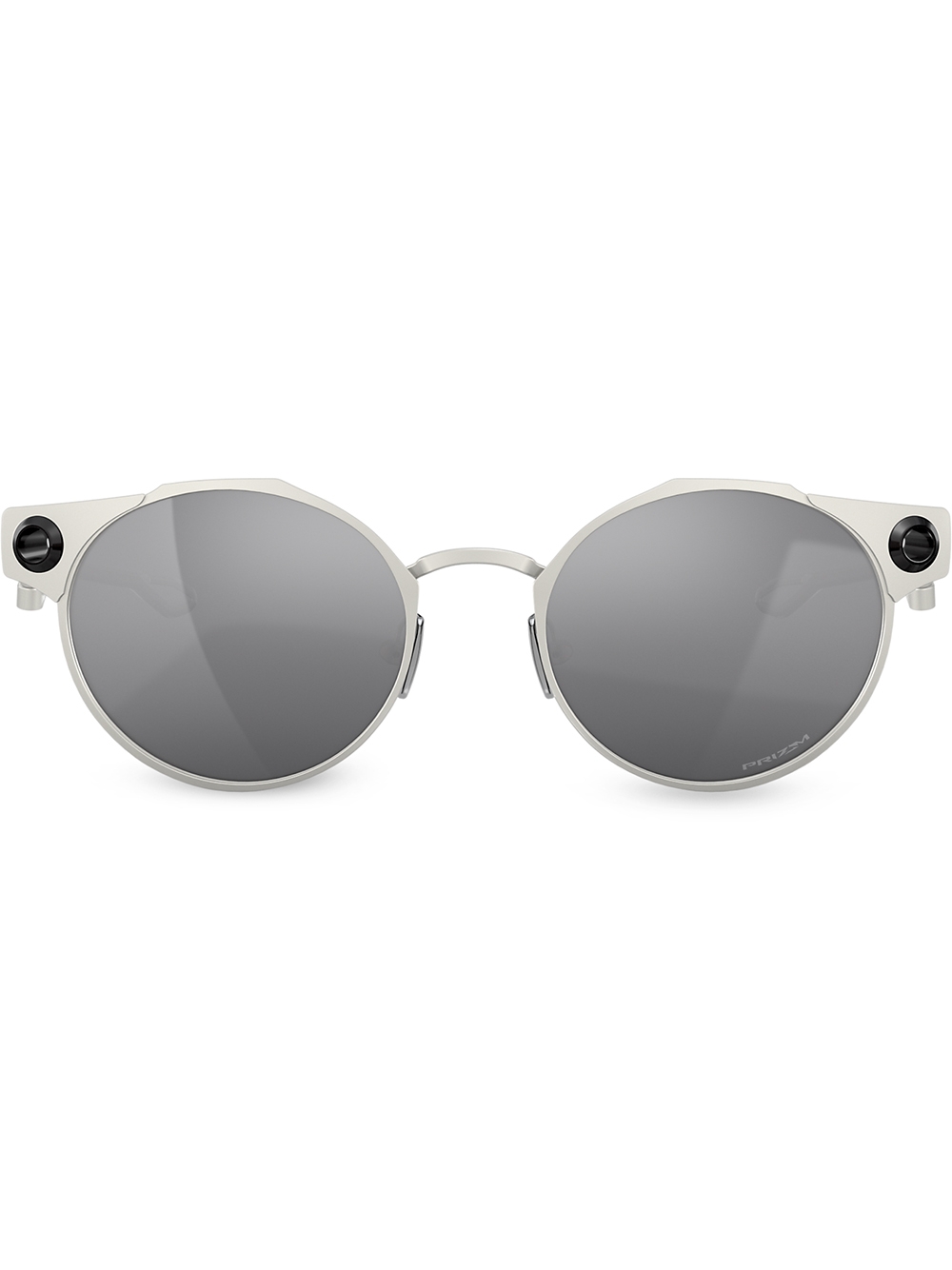 Deadbolt round frame sunglasses