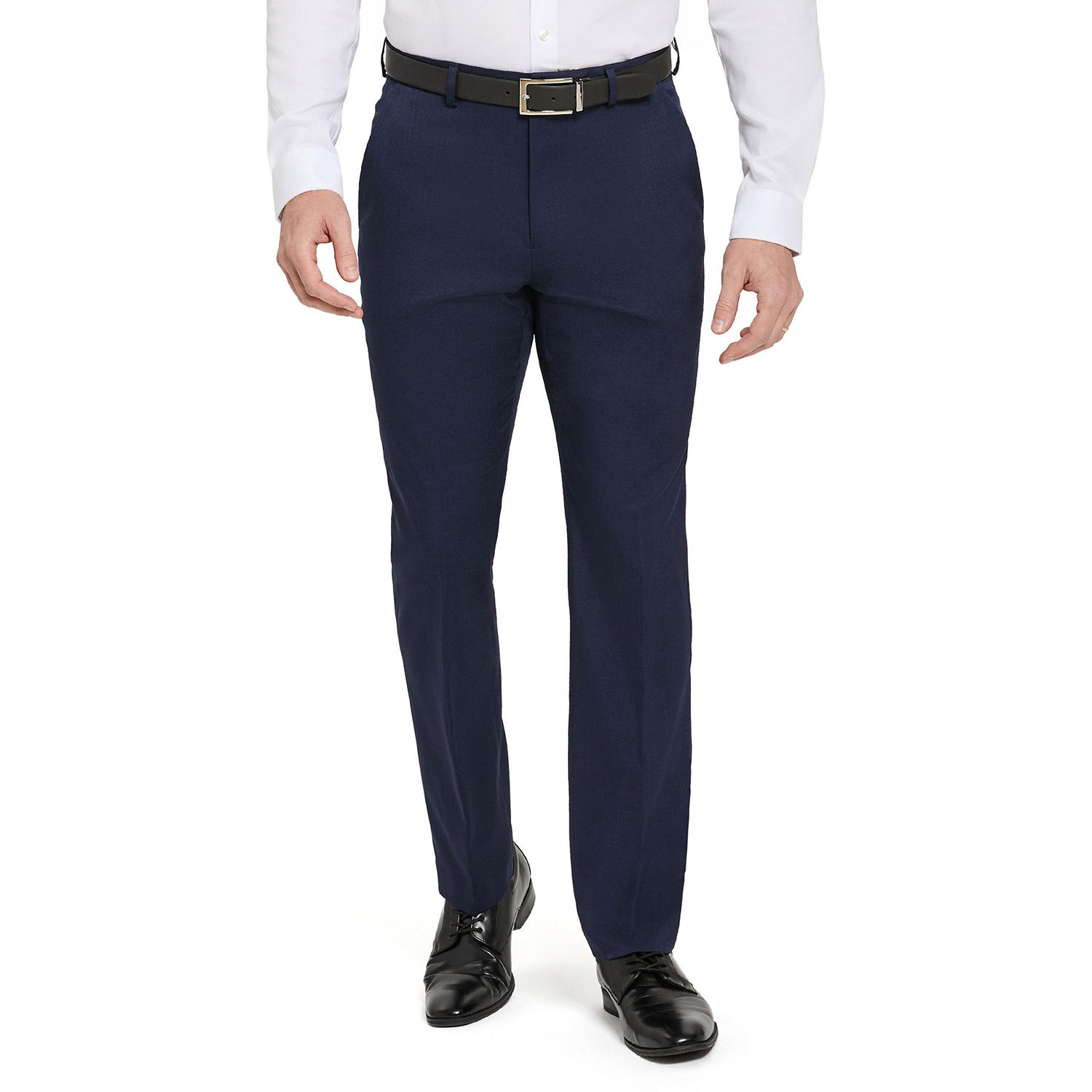 Men's Dress Pants - Navy 38X30:- Navy