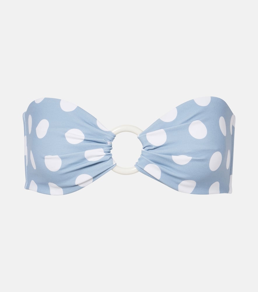 Coronada polka-dot bandeau bikini top
