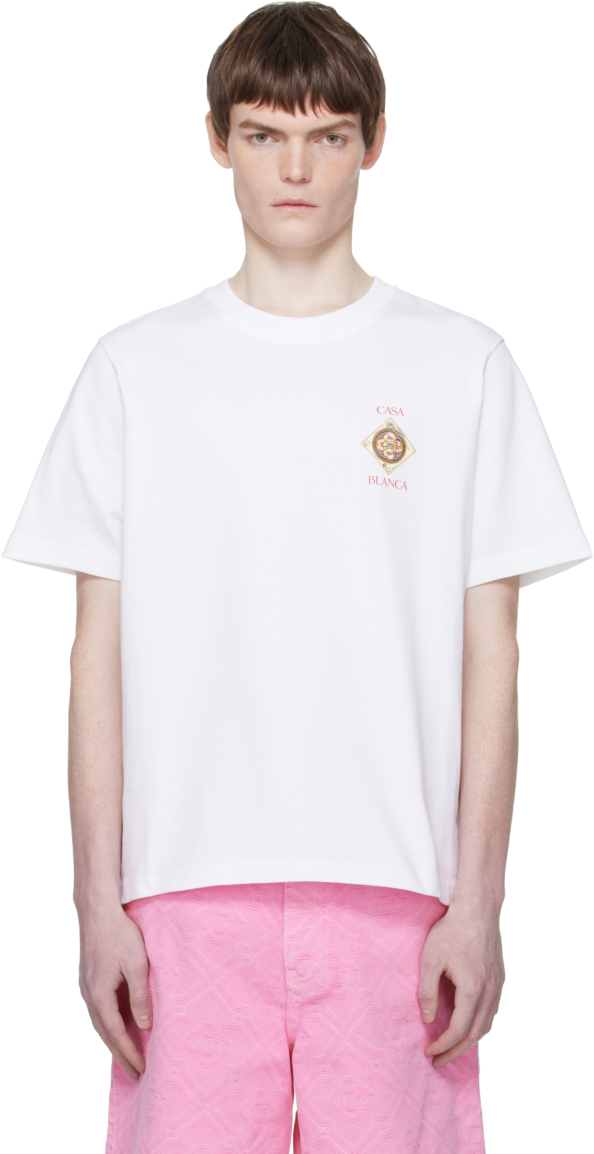 White 'Plafond Orne De Musique' Short Sleeve T-shirt