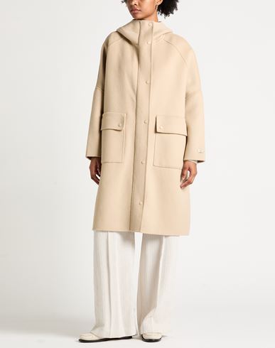 Paltò Woman Coat Sand Size 2 Wool, Nylon