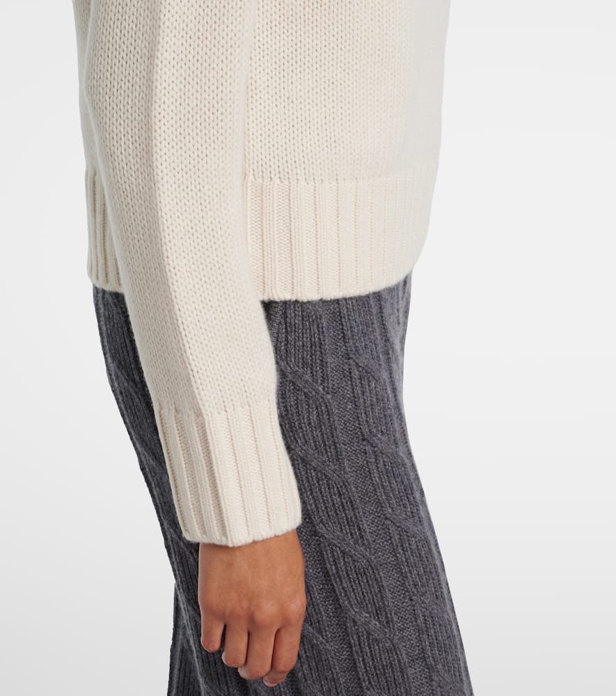 Ingrid jacquard cashmere turtleneck sweater