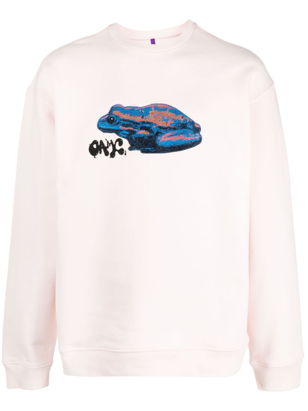 Frog-print cotton jumper - Pink