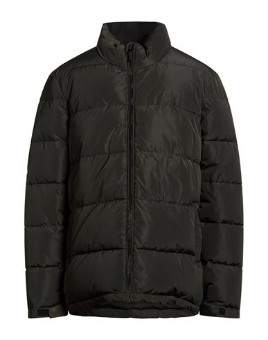Man Puffer Dark green Size 42 Polyester