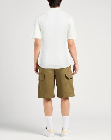 Alpha Studio Man Sweater Ivory Size 36 Linen, Cotton