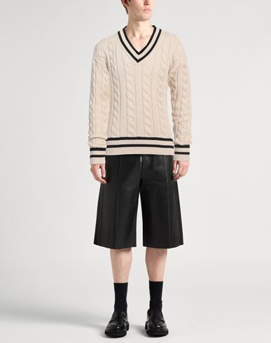 Man Sweater Beige Size 38 Cotton