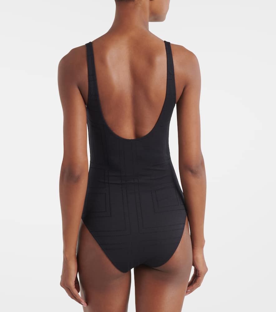 Monogram jersey swimsuit