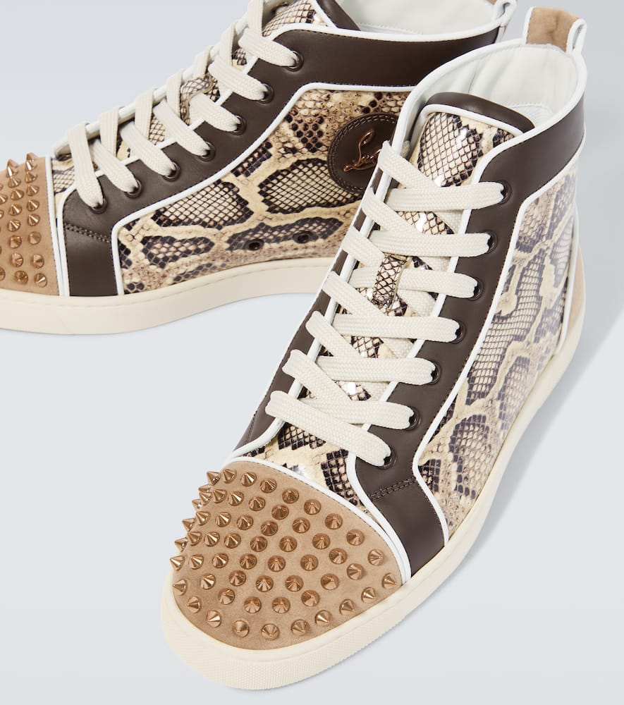 Lou Spikes leather sneakers