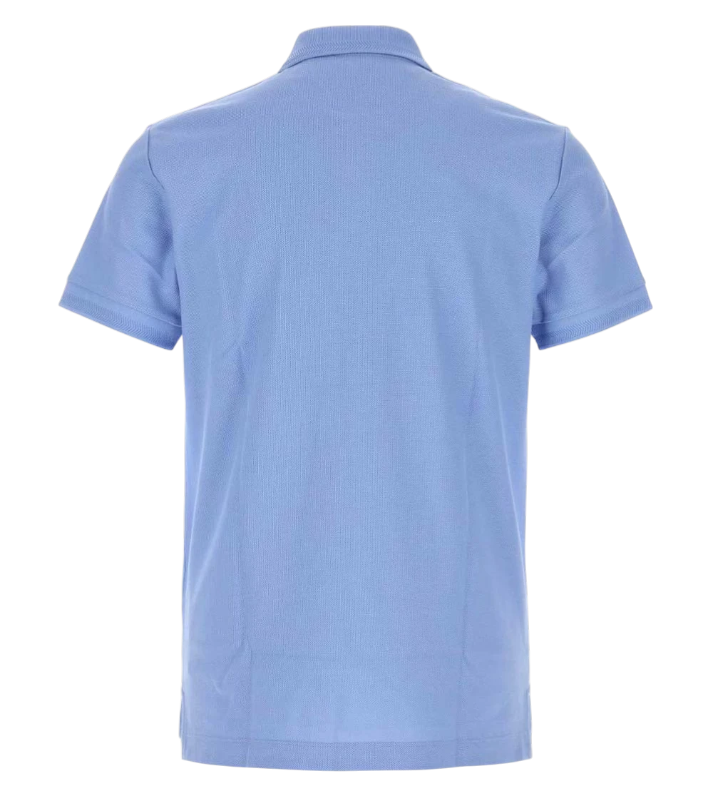 Cerulean Blue Piquet Polo Shirt