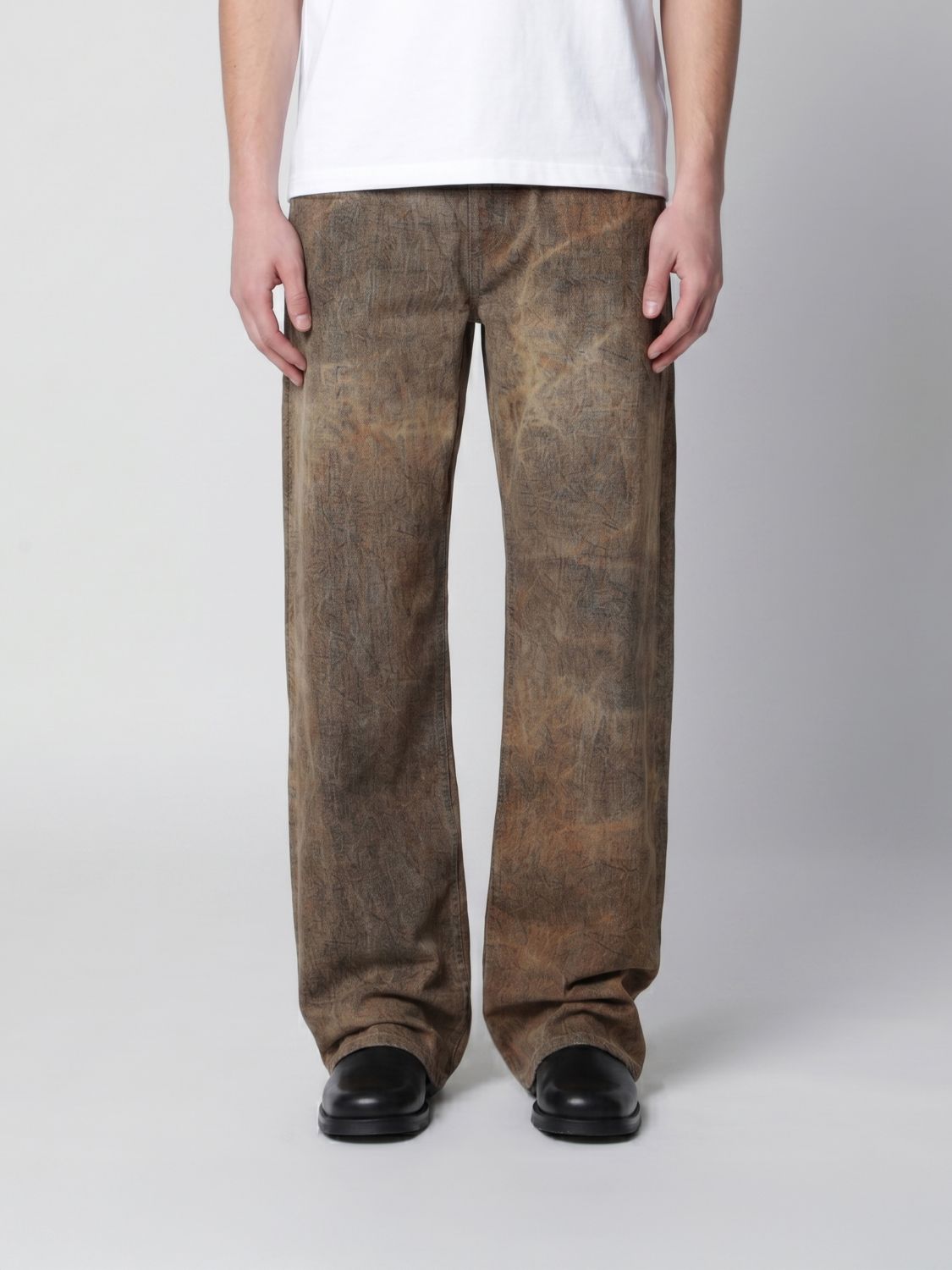 Jeans Men color Brown