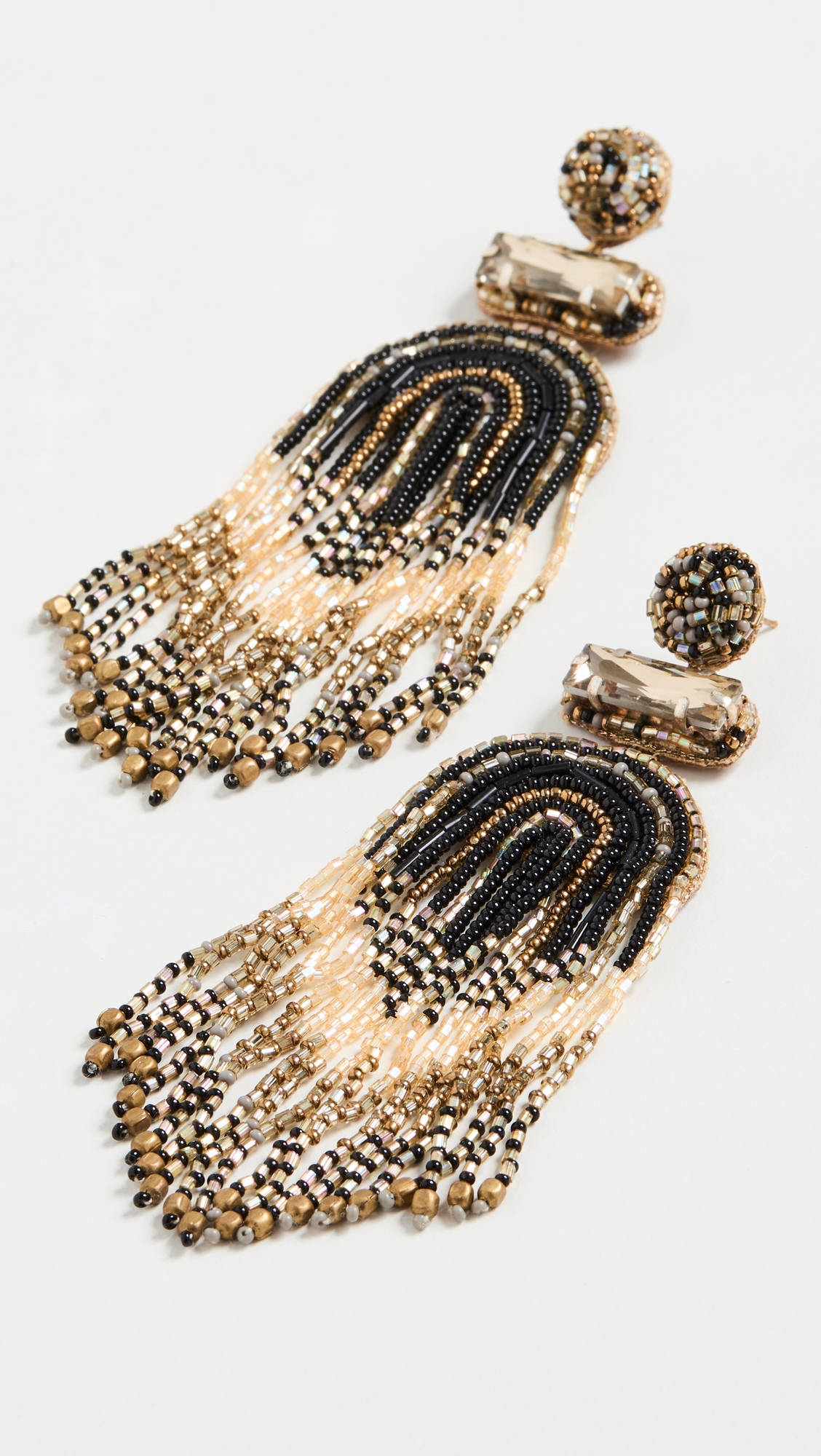 Deepa by Ishani Earrings Black Multi One Size