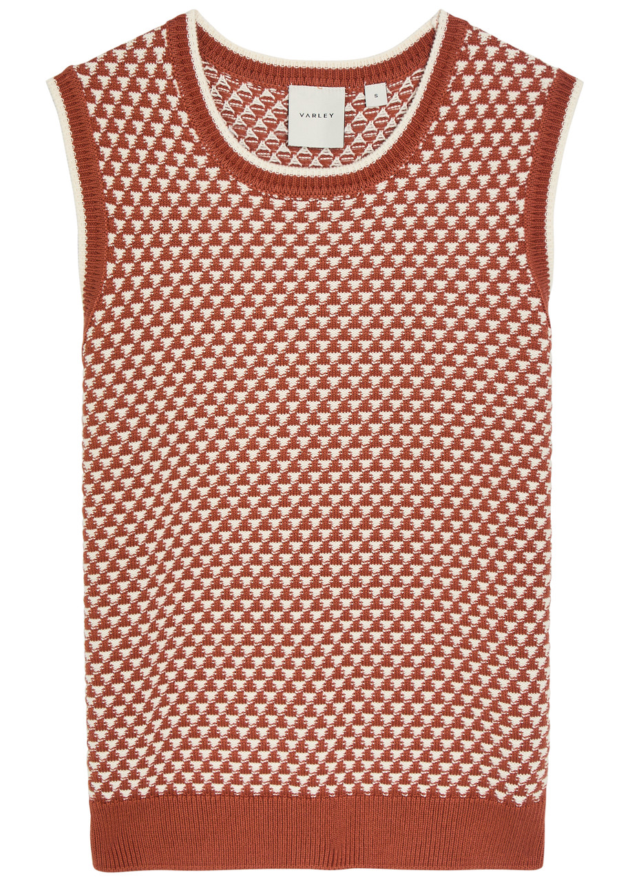 Jenson Patterned Cotton-knit Tank