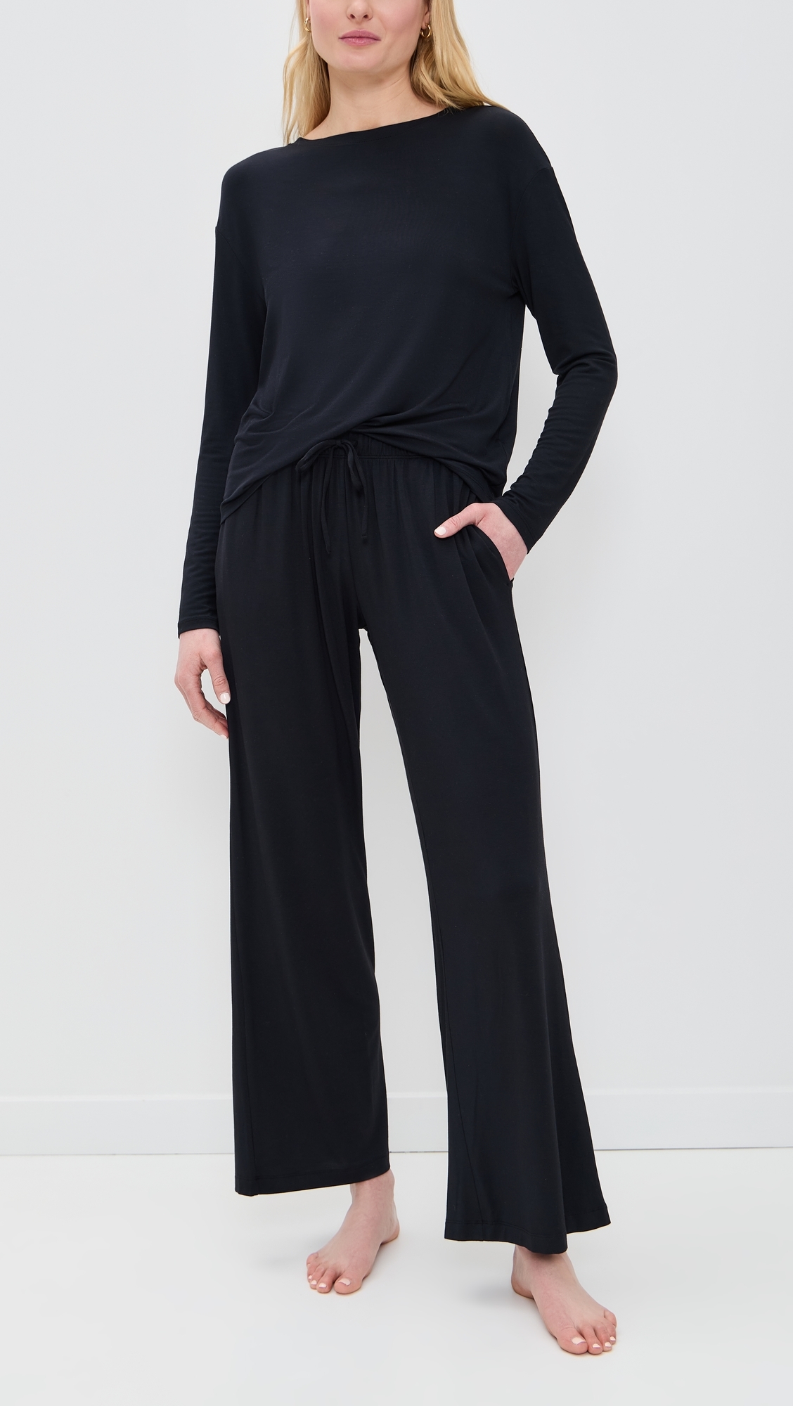 Gisele Everyday Straight Leg Pants Black
