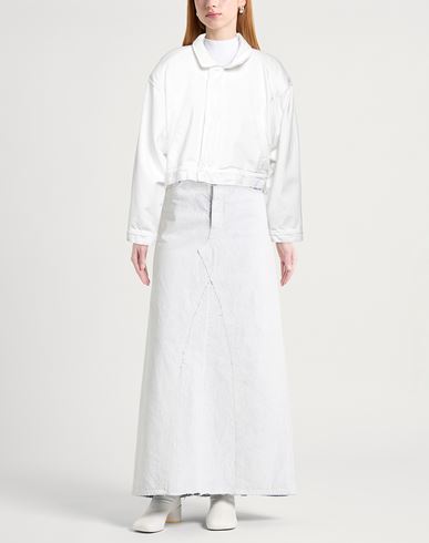 Woman Denim outerwear White Size S Cotton