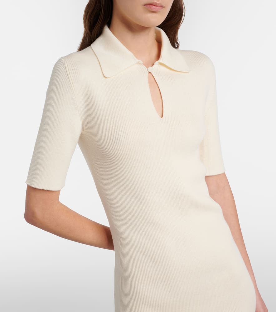 Knitted wool midi dress
