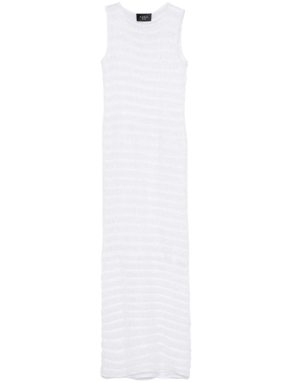 Knitted maxi dress - White