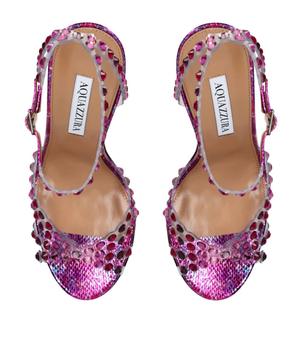 Metallic Tequila Plexi Sandals 105