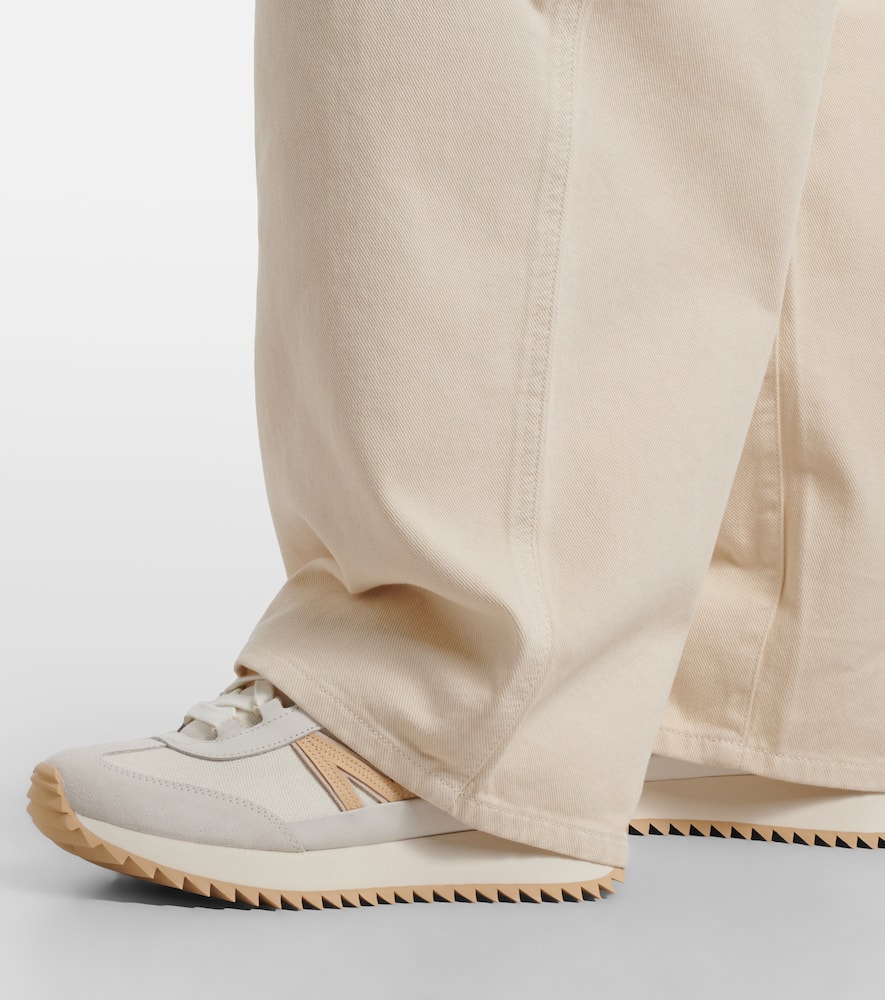 Pacey2 suede-trimmed sneakers