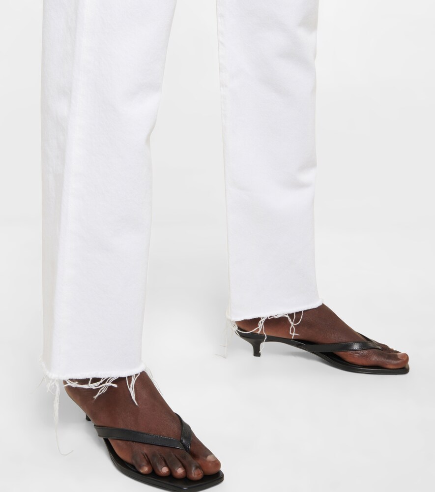 Criss Cross high-rise straight jeans