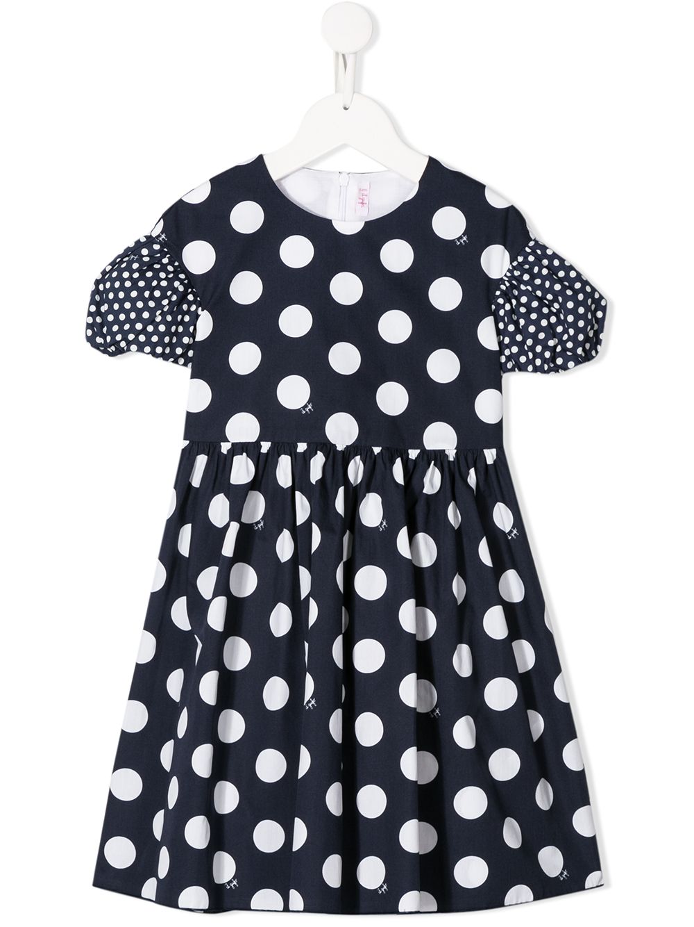 Spotted midi dress - Blue