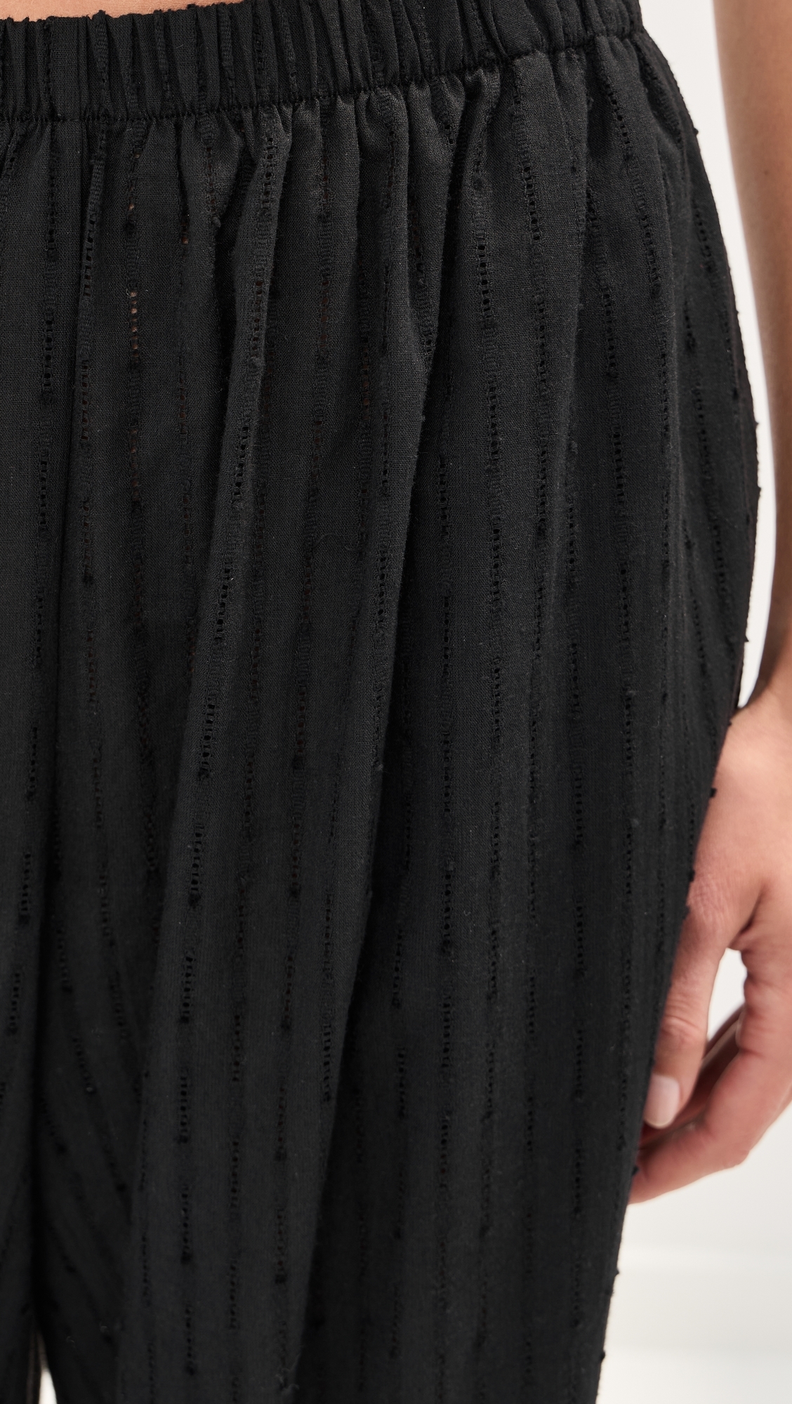 Andi Eyelet Pants Black