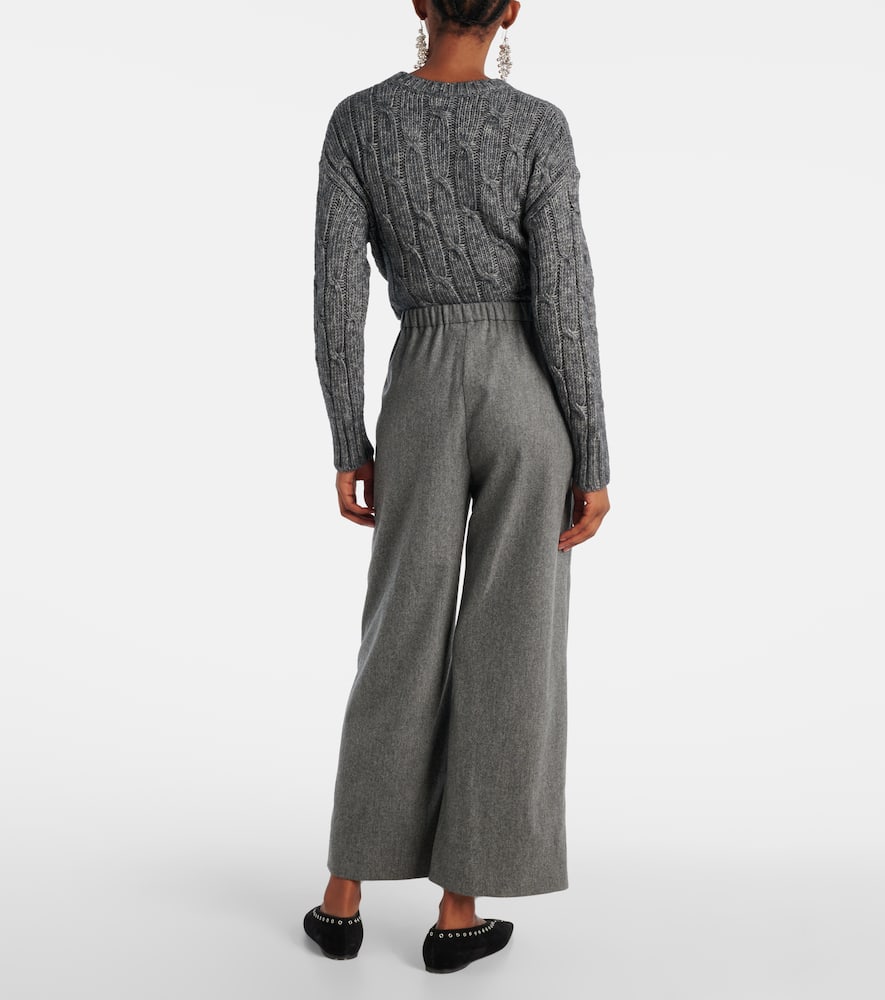 Floria virgin wool straight pants
