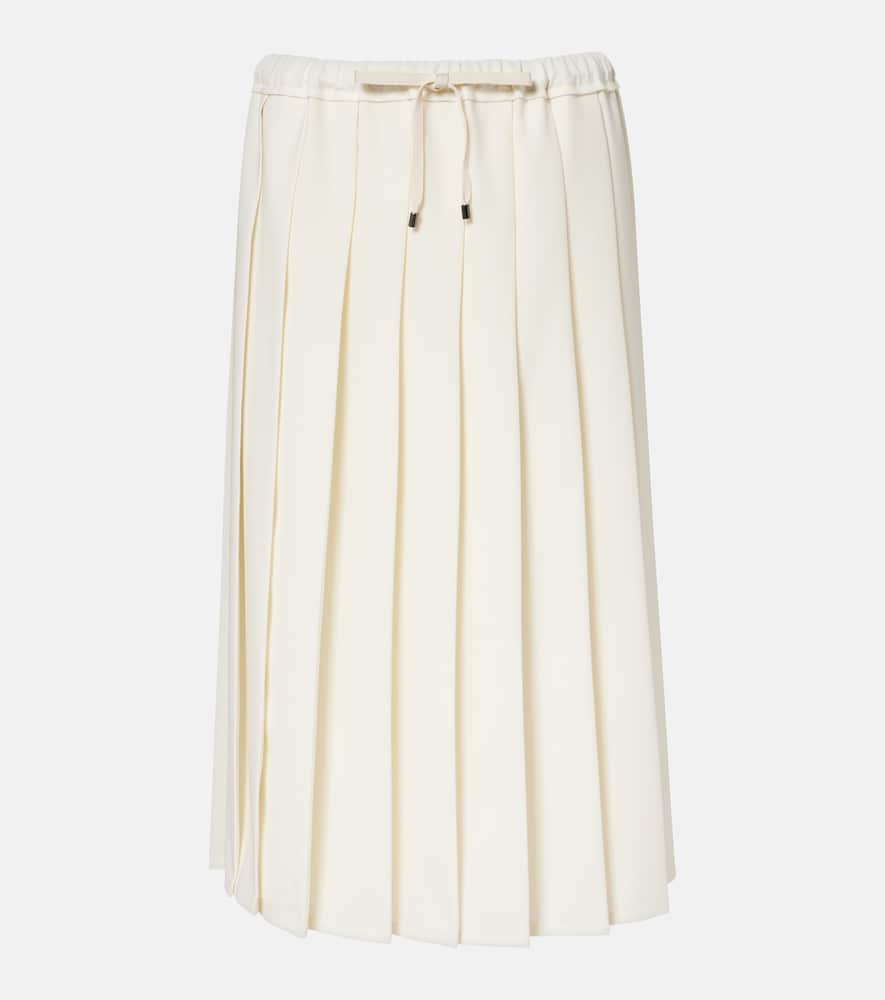Pleated midi skirt