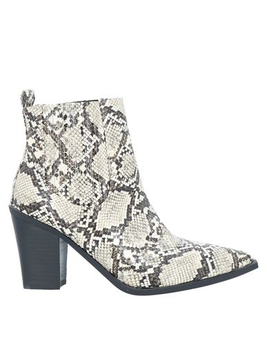 Woman Ankle boots Ivory Size 7 Textile fibers