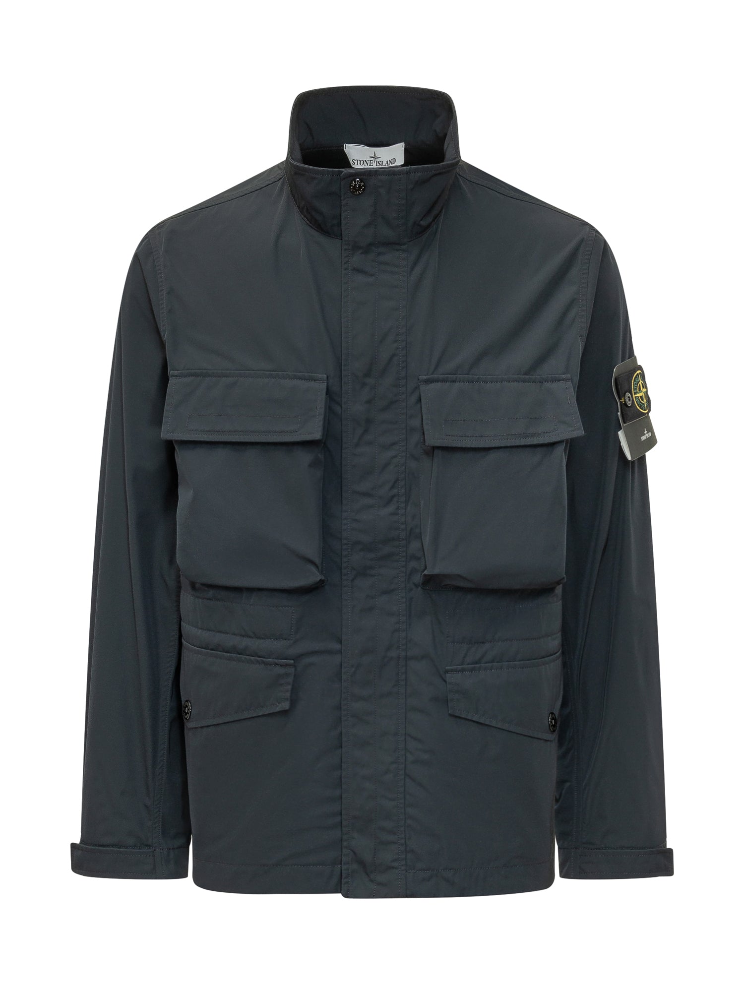 Elevated Jacket with Front Pockets and High Neck