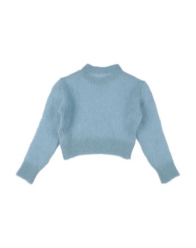L:ú L:ú By Miss Grant Kid Girl Sweater Sky blue Size 10 Wool, Polyamide, Elastane
