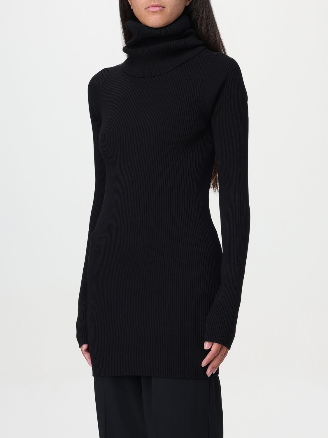 High-neck jumper - Black