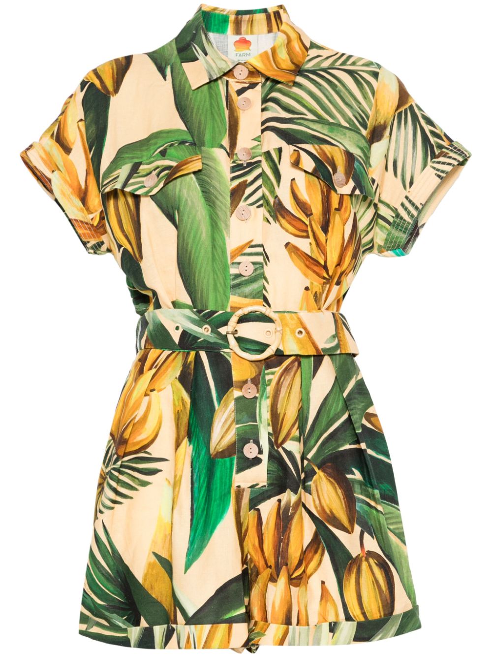 Bananart playsuit - Yellow