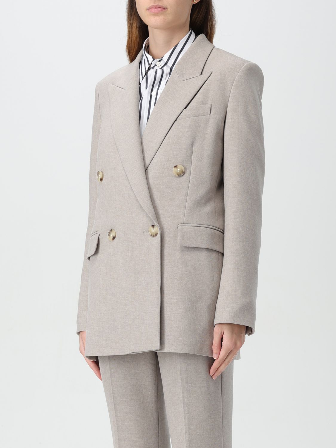 Double-breasted blazer - Grey