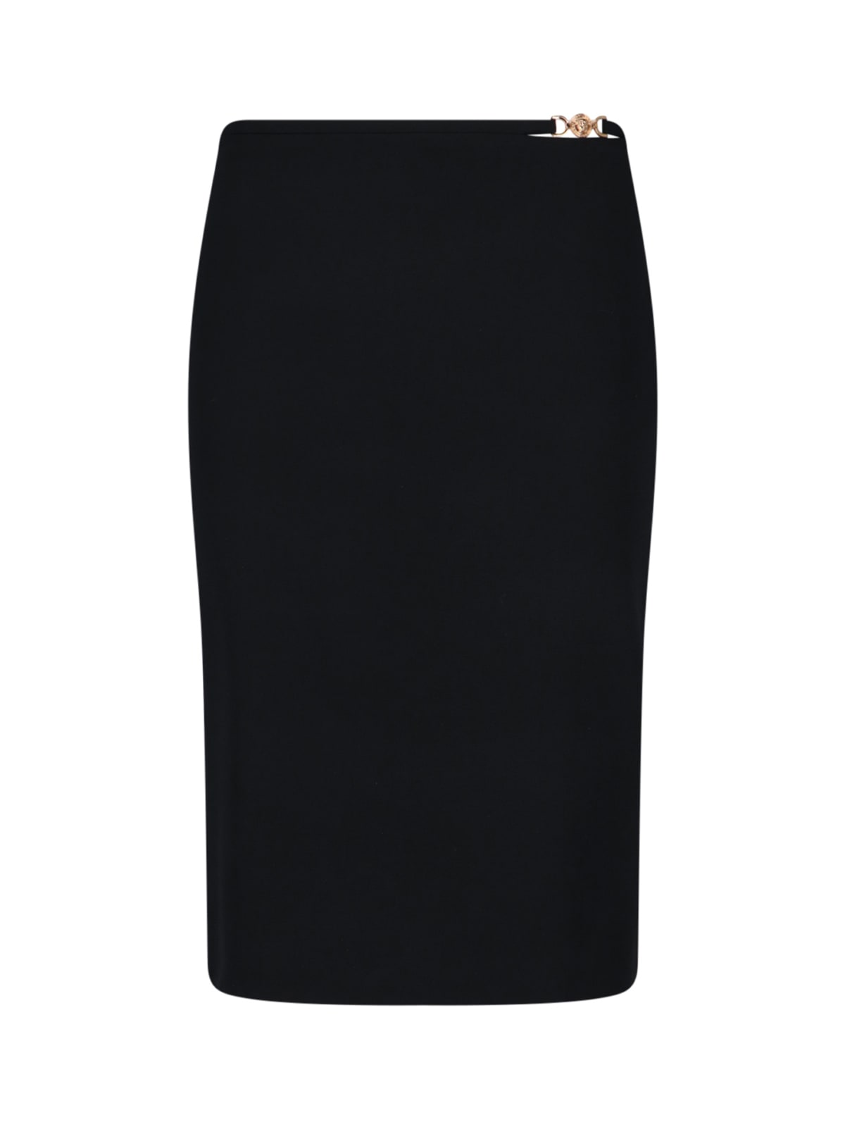 -Midi Skirt Gonne Nero-Donna